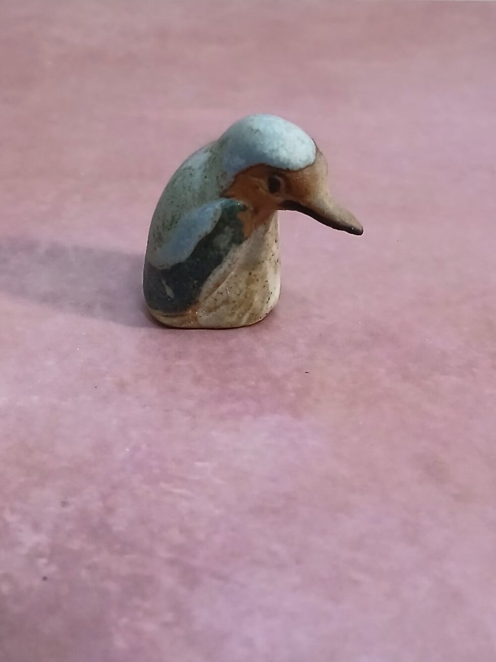 Tremar Cornish Pottery Mini Kingfisher Bust Figure